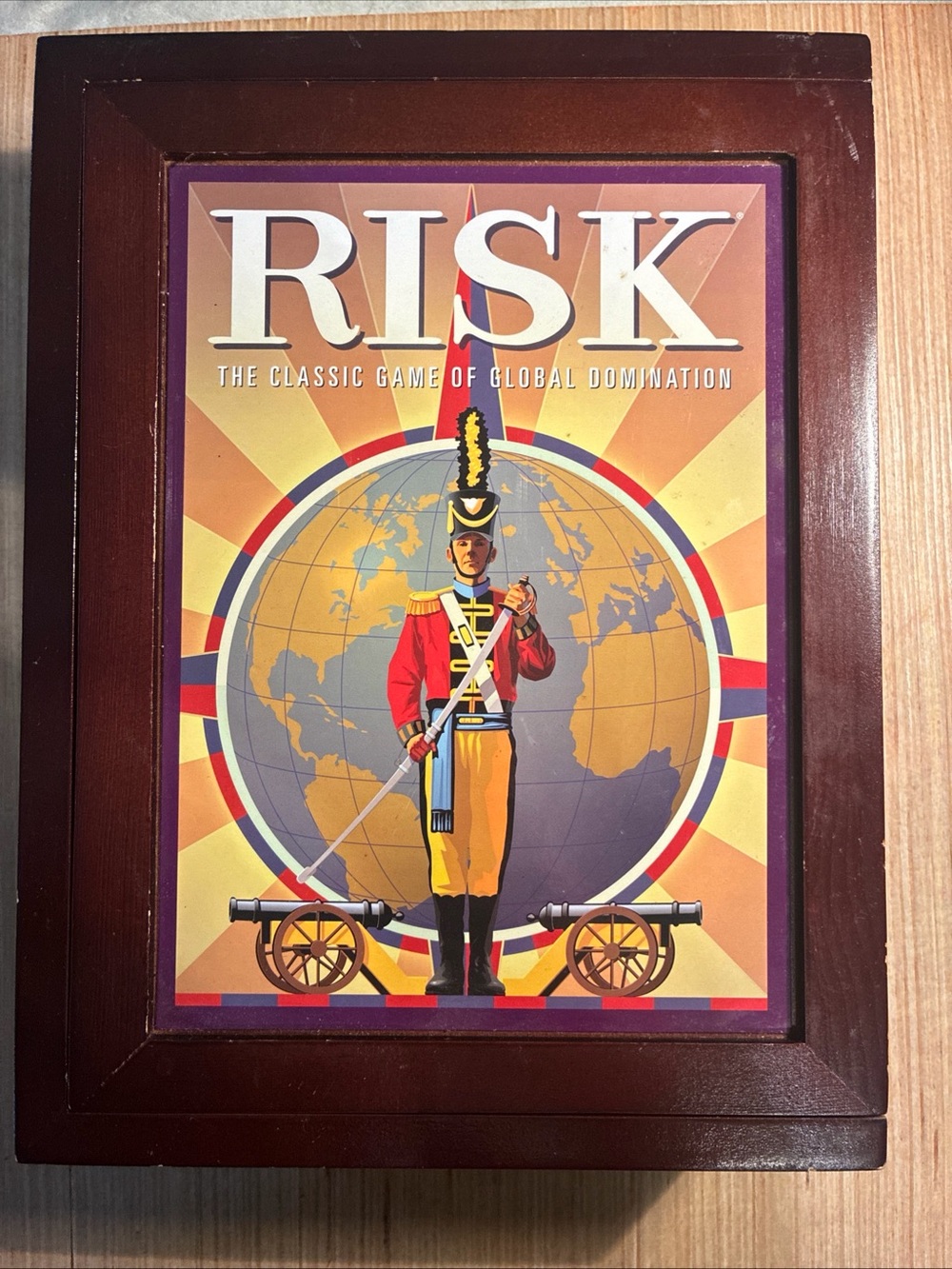 Vintage Hasbro Risk Board Game - Classic Strategy Game (Red, Yellow, Blue)